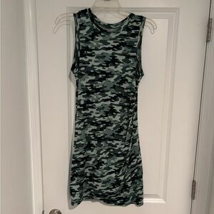 Camouflage body con dress